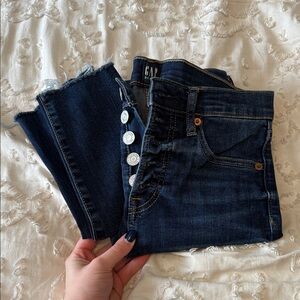 GAP Women's Ankle Jeans in Dark Blue